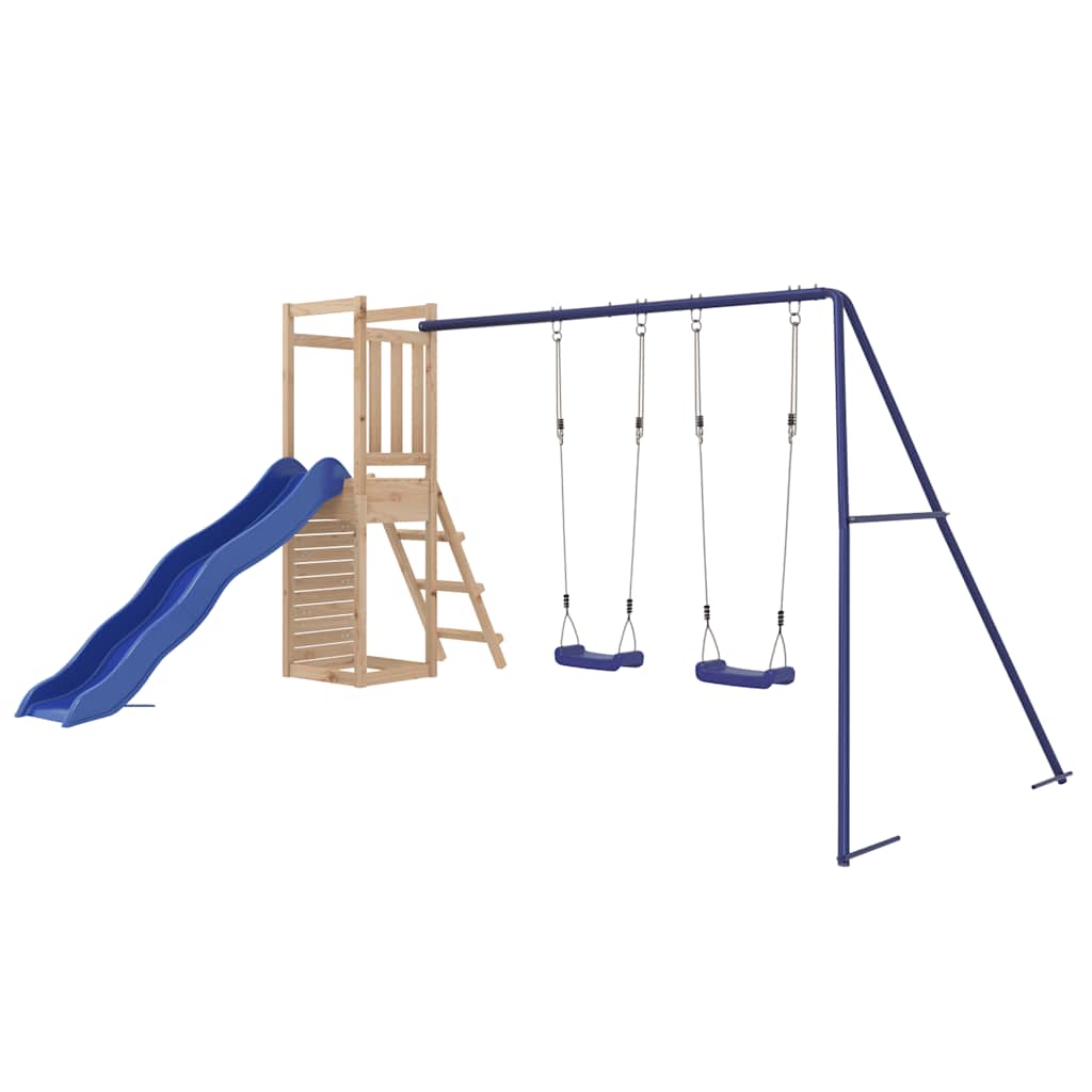 vidaXL Outdoor Playset Solid Wood Pine - Brown - 32820