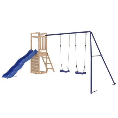 vidaXL Outdoor Playset Solid Wood Pine - Brown - 32820
