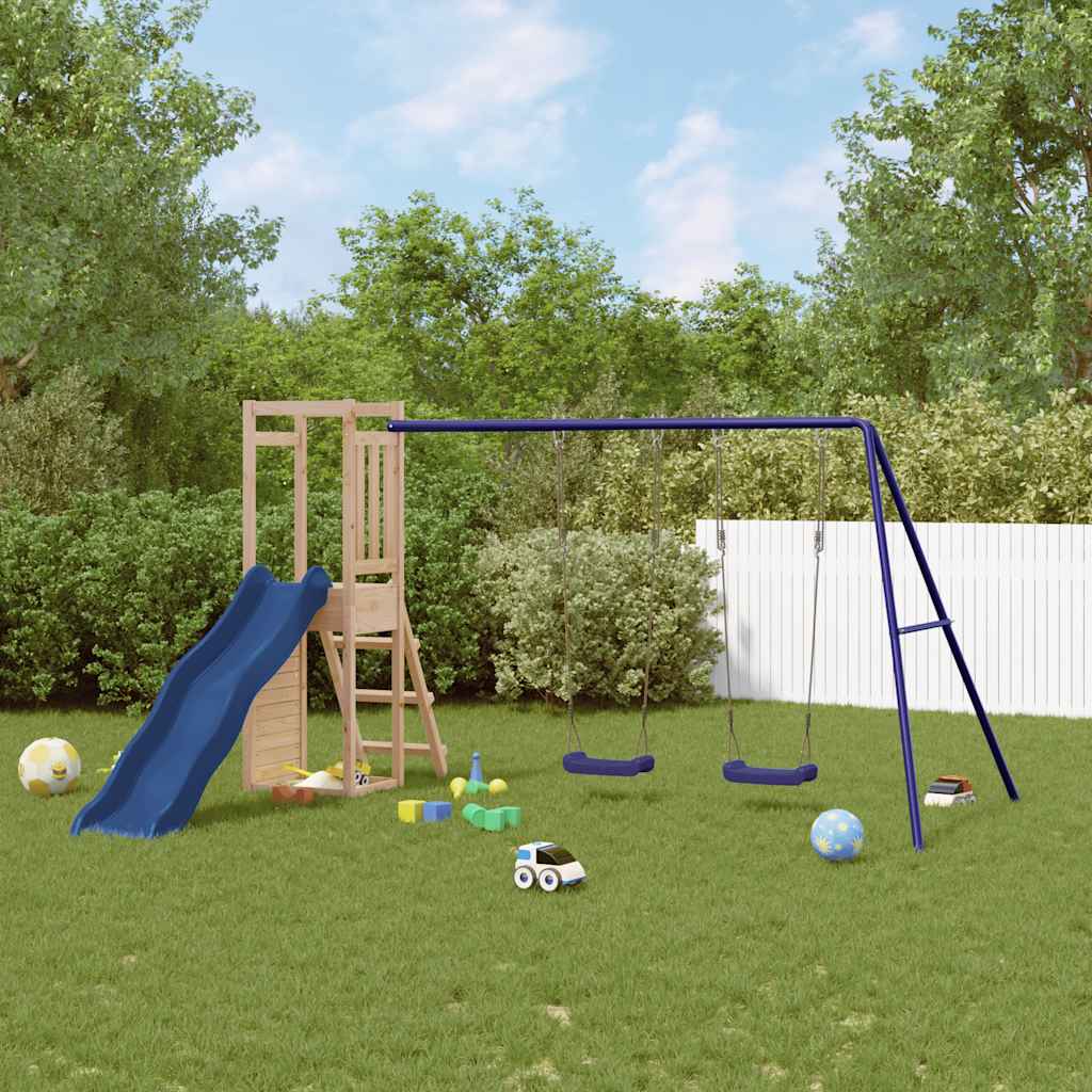 vidaXL Outdoor Playset Solid Wood Pine - Brown - 32820