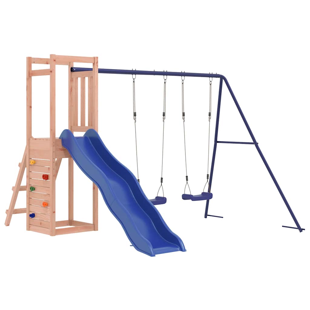 vidaXL Outdoor Playset Solid Wood Douglas - Brown - 32825
