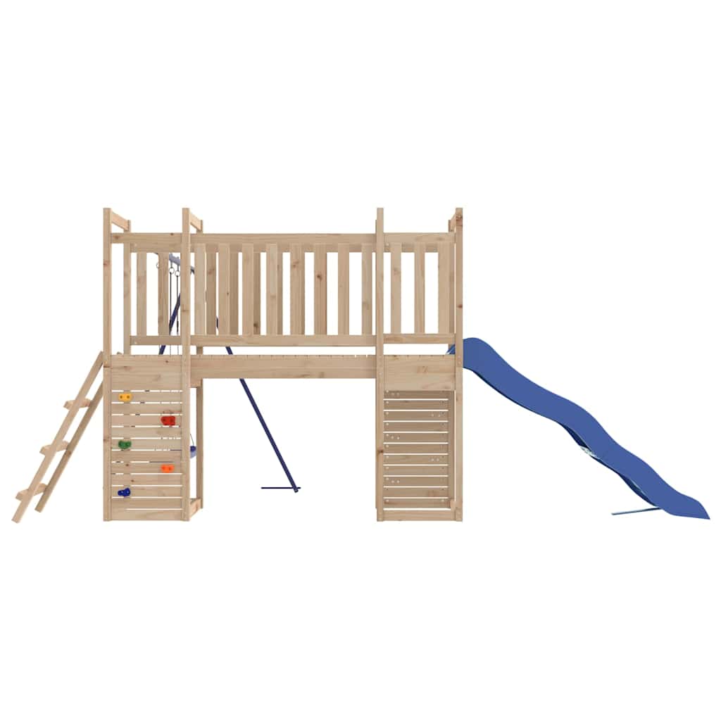 vidaXL Outdoor Playset | Natural wood | Solid pine wood | Large | Playground Set - Brown