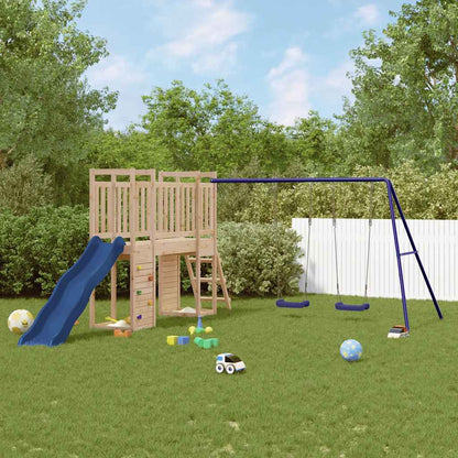vidaXL Outdoor Playset | Natural wood | Solid pine wood | Large | Playground Set - Brown