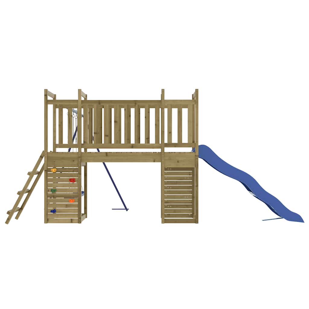 vidaXL Outdoor Playset | Pinewood | Vacuum pressure treated | Large | Durable - Brown