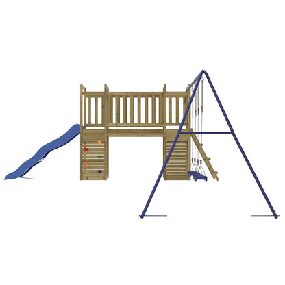 vidaXL Outdoor Playset | Pinewood | Vacuum pressure treated | Large | Durable - Brown