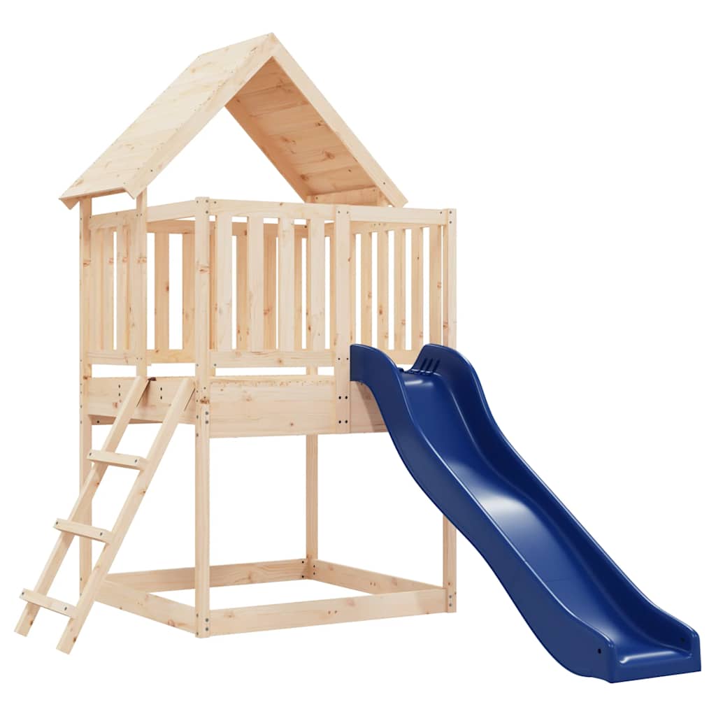 vidaXL Outdoor Playset Solid Wood Pine - Brown - 32854
