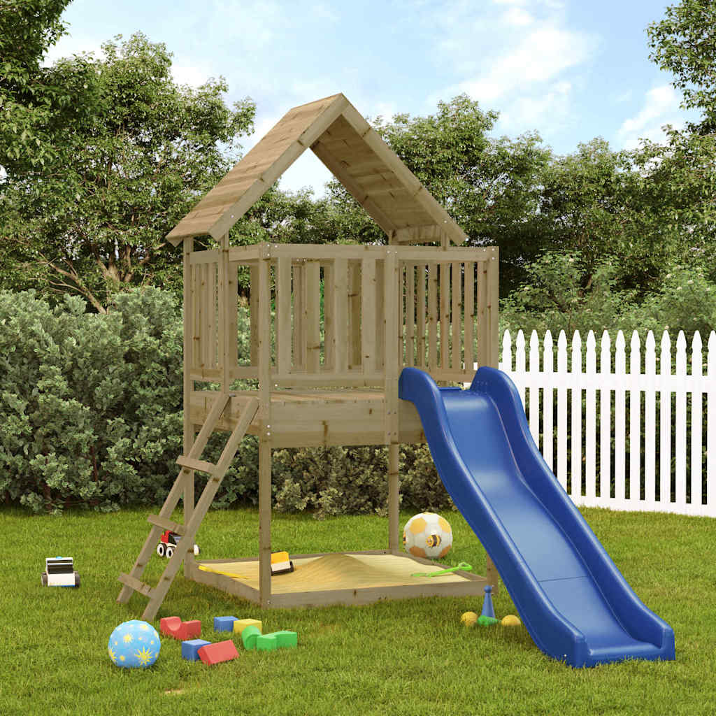 vidaXL Outdoor Playset Impregnated Wood Pine - Brown - 32866
