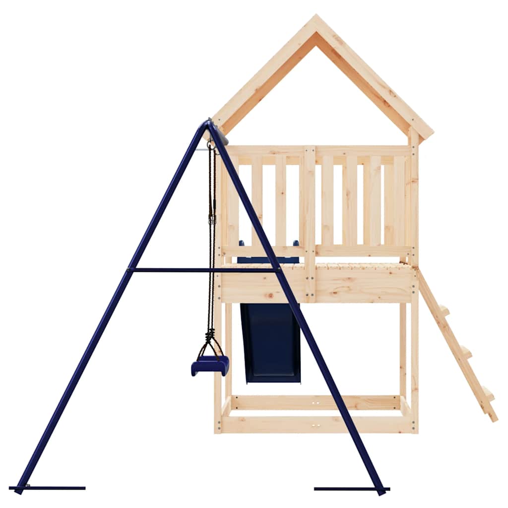 vidaXL Outdoor Playset Solid Wood Pine - Brown - 32873