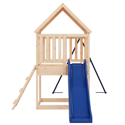 vidaXL Outdoor Playset Solid Wood Pine - Brown - 32873