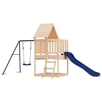vidaXL Outdoor Playset Solid Wood Pine - Brown - 32873