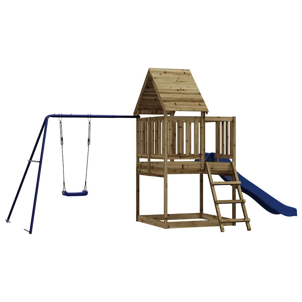 vidaXL Outdoor Playset Impregnated Wood Pine - Brown - 32899