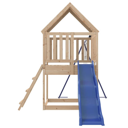 vidaXL Outdoor Playset Solid Wood Pine - Brown - 32908