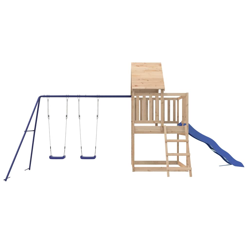 vidaXL Outdoor Playset Solid Wood Pine - Brown - 32908