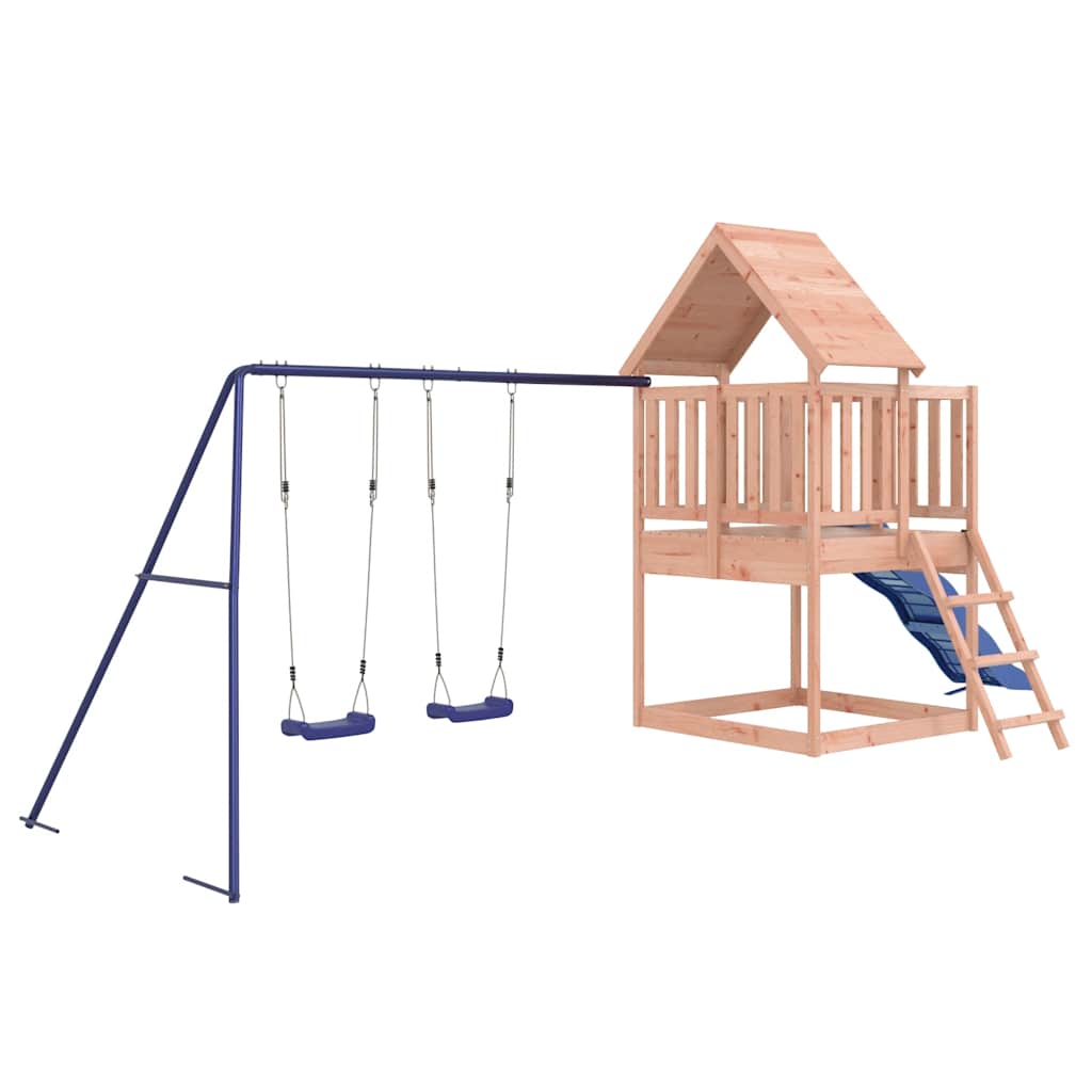 vidaXL Outdoor Playset Solid Wood Douglas - Brown - 32919