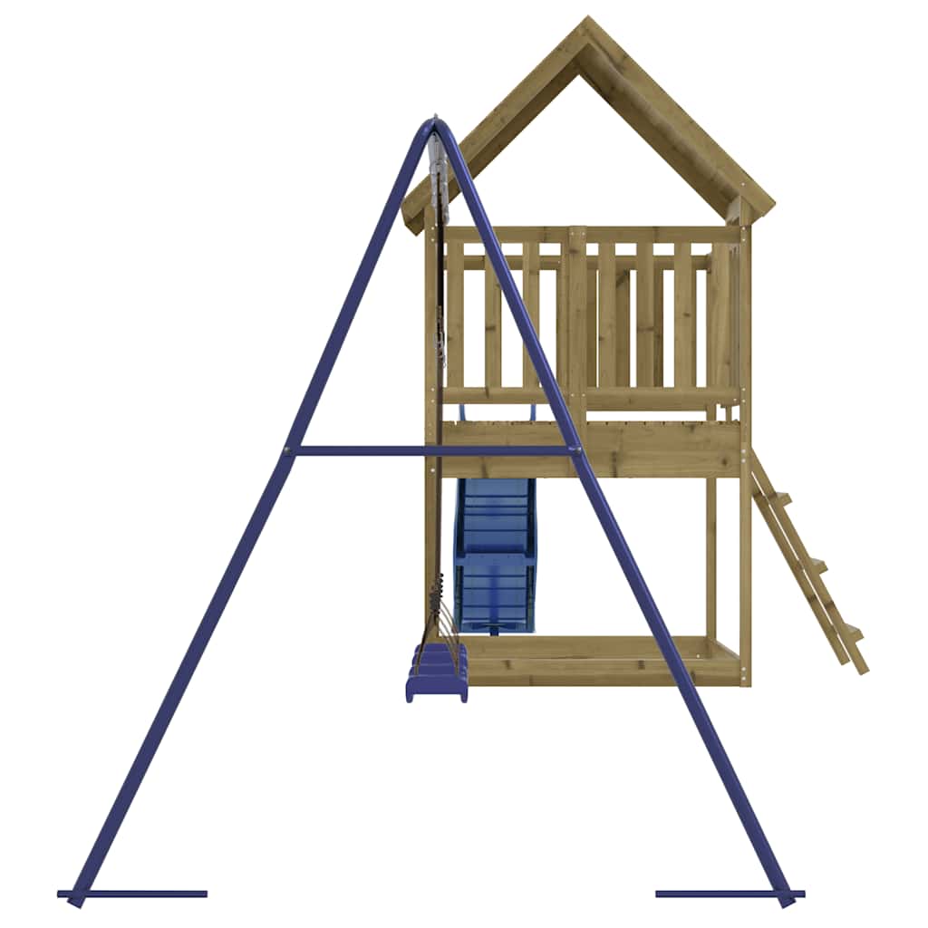 vidaXL Outdoor Playset Impregnated Wood Pine - Brown - 32920