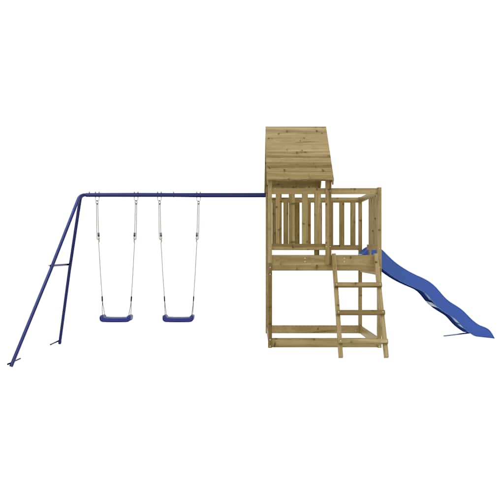 vidaXL Outdoor Playset Impregnated Wood Pine - Brown - 32920