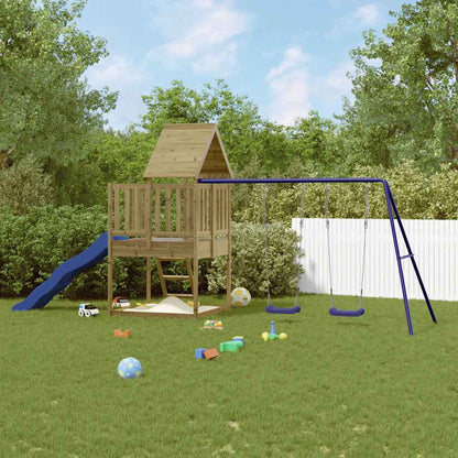 vidaXL Outdoor Playset Impregnated Wood Pine - Brown - 32920