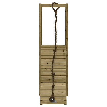 vidaXL Playhouse with Climbing Wall Impregnated Wood Pine - Brown - 32927