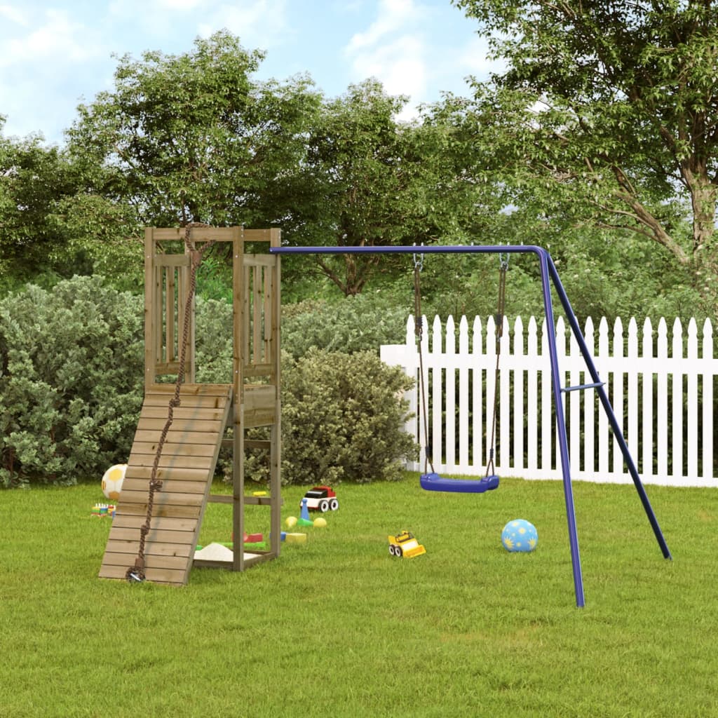 vidaXL Outdoor Playset Impregnated Wood Pine - Brown - 32928