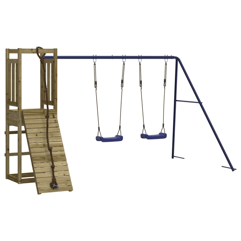 vidaXL Outdoor Playset Impregnated Wood Pine - Brown - 32935