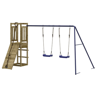vidaXL Outdoor Playset Impregnated Wood Pine - Brown - 32935
