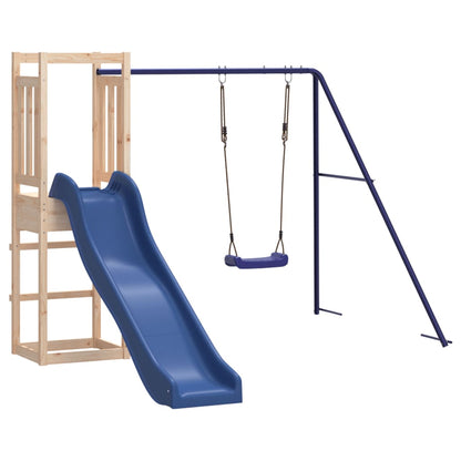 vidaXL Outdoor Playset Solid Wood Pine - Brown - 32946