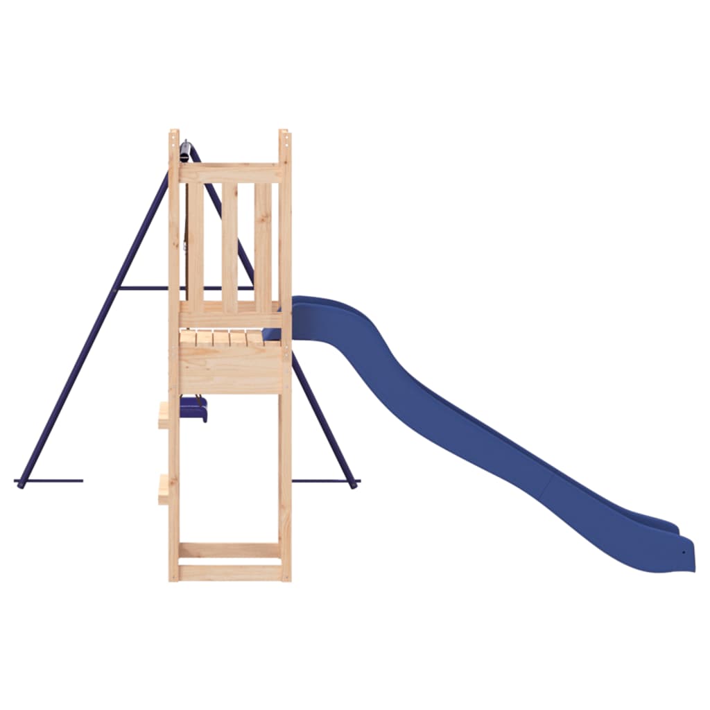 vidaXL Outdoor Playset Solid Wood Pine - Brown - 32946