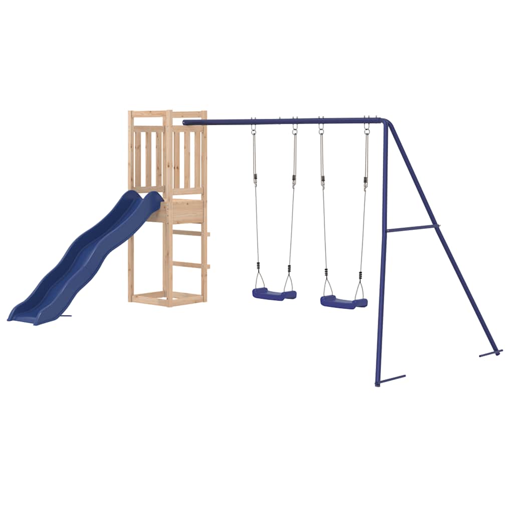 vidaXL Outdoor Playset Solid Wood Pine - Brown - 32953