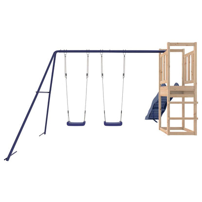 vidaXL Outdoor Playset Solid Wood Pine - Brown - 32953