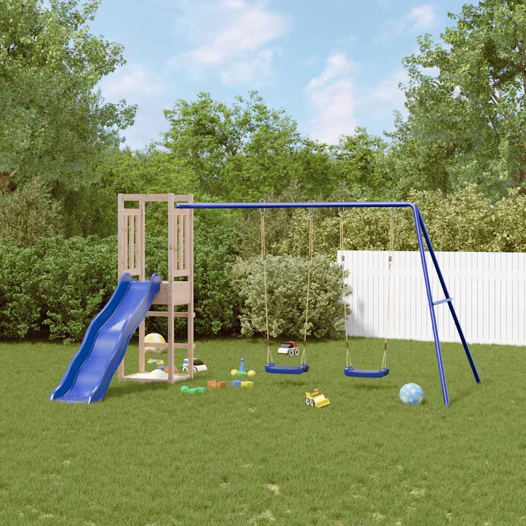 vidaXL Outdoor Playset Solid Wood Pine - Brown - 32953