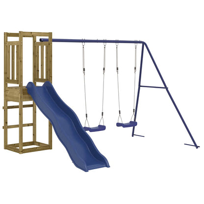 vidaXL Outdoor Playset Impregnated Wood Pine - Brown - 32964