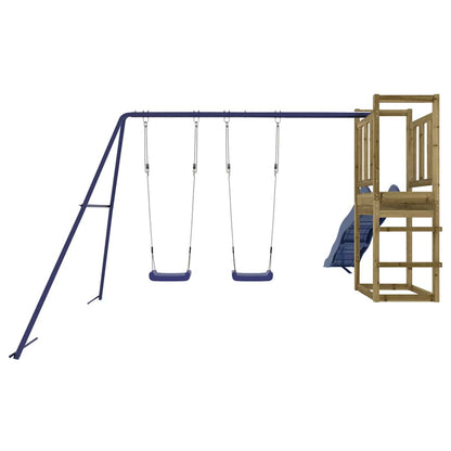 vidaXL Outdoor Playset Impregnated Wood Pine - Brown - 32964