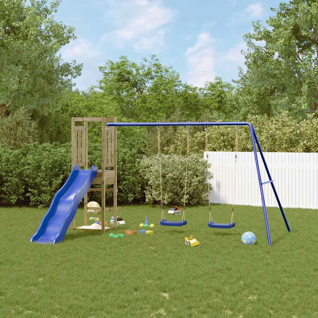 vidaXL Outdoor Playset Impregnated Wood Pine - Brown - 32964