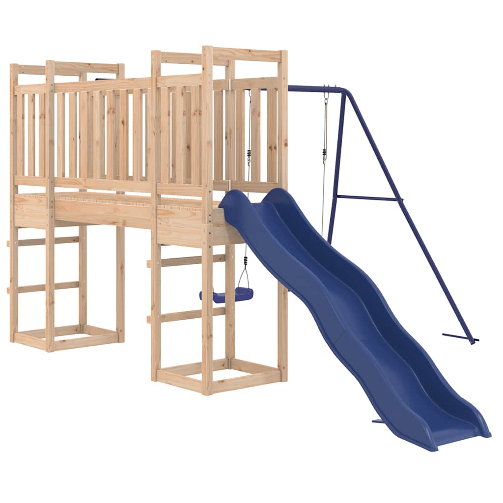 vidaXL Outdoor Playset Solid Wood Pine - Brown - 32967