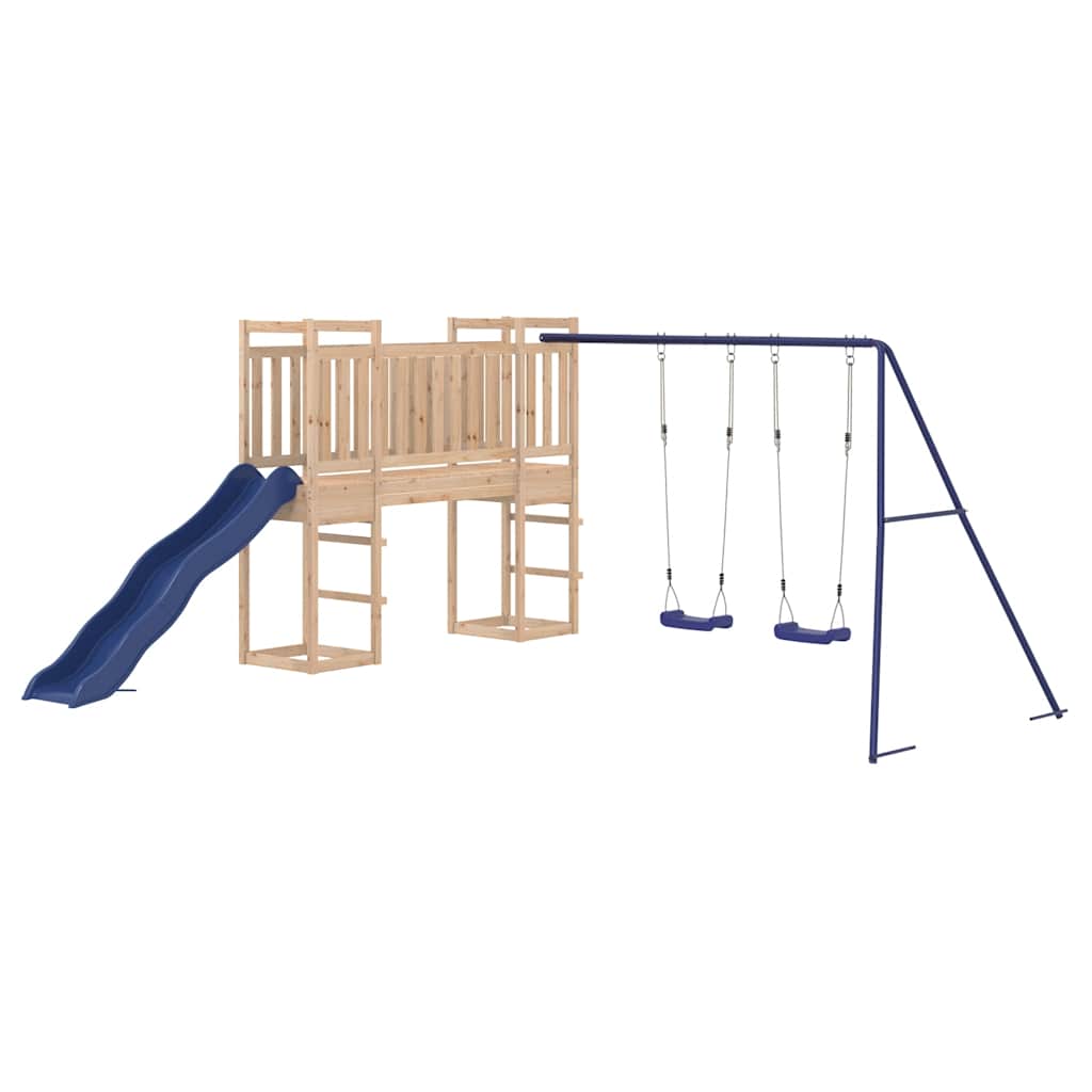vidaXL Outdoor Playset Solid Wood Pine - Brown - 32967