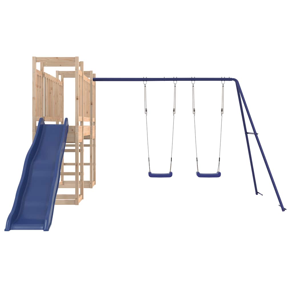 vidaXL Outdoor Playset Solid Wood Pine - Brown - 32967