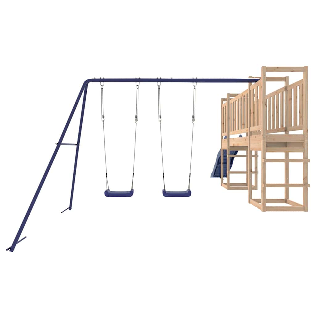 vidaXL Outdoor Playset Solid Wood Pine - Brown - 32967