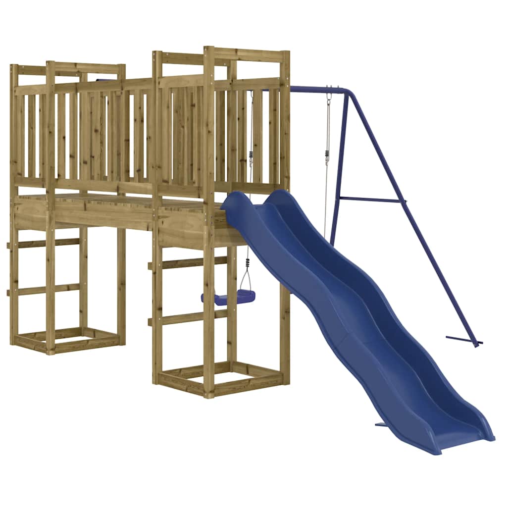 vidaXL Outdoor Playset Impregnated Wood Pine - Brown - 32974