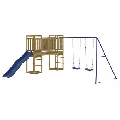 vidaXL Outdoor Playset Impregnated Wood Pine - Brown - 32974