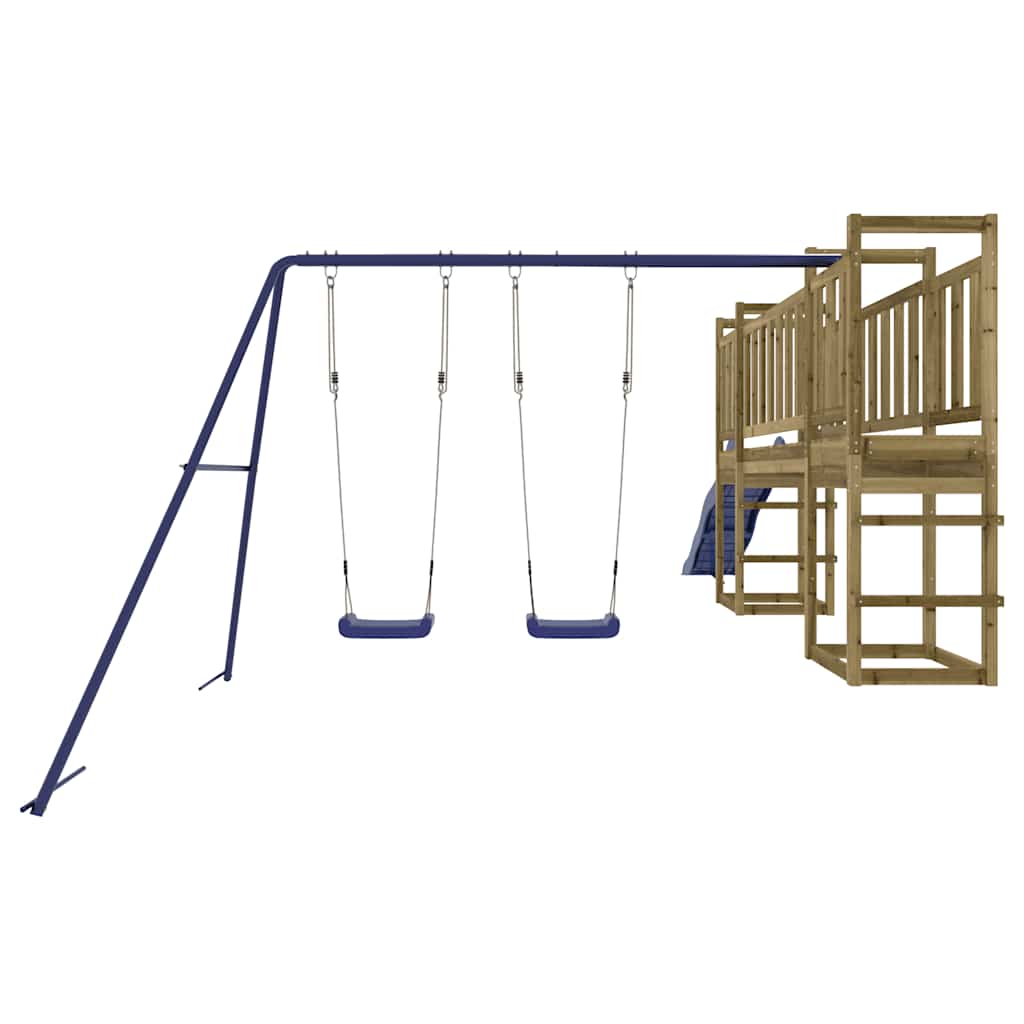 vidaXL Outdoor Playset Impregnated Wood Pine - Brown - 32974