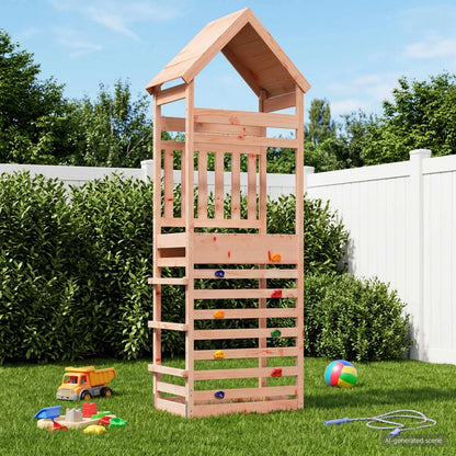 vidaXL Outdoor Play Tower Natural 53 x 85 x 264 cm Solid Douglas Wood - Brown