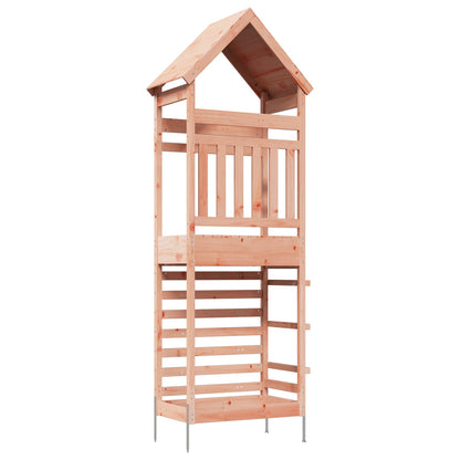 vidaXL Outdoor Play Tower Natural 53 x 85 x 264 cm Solid Douglas Wood - Brown