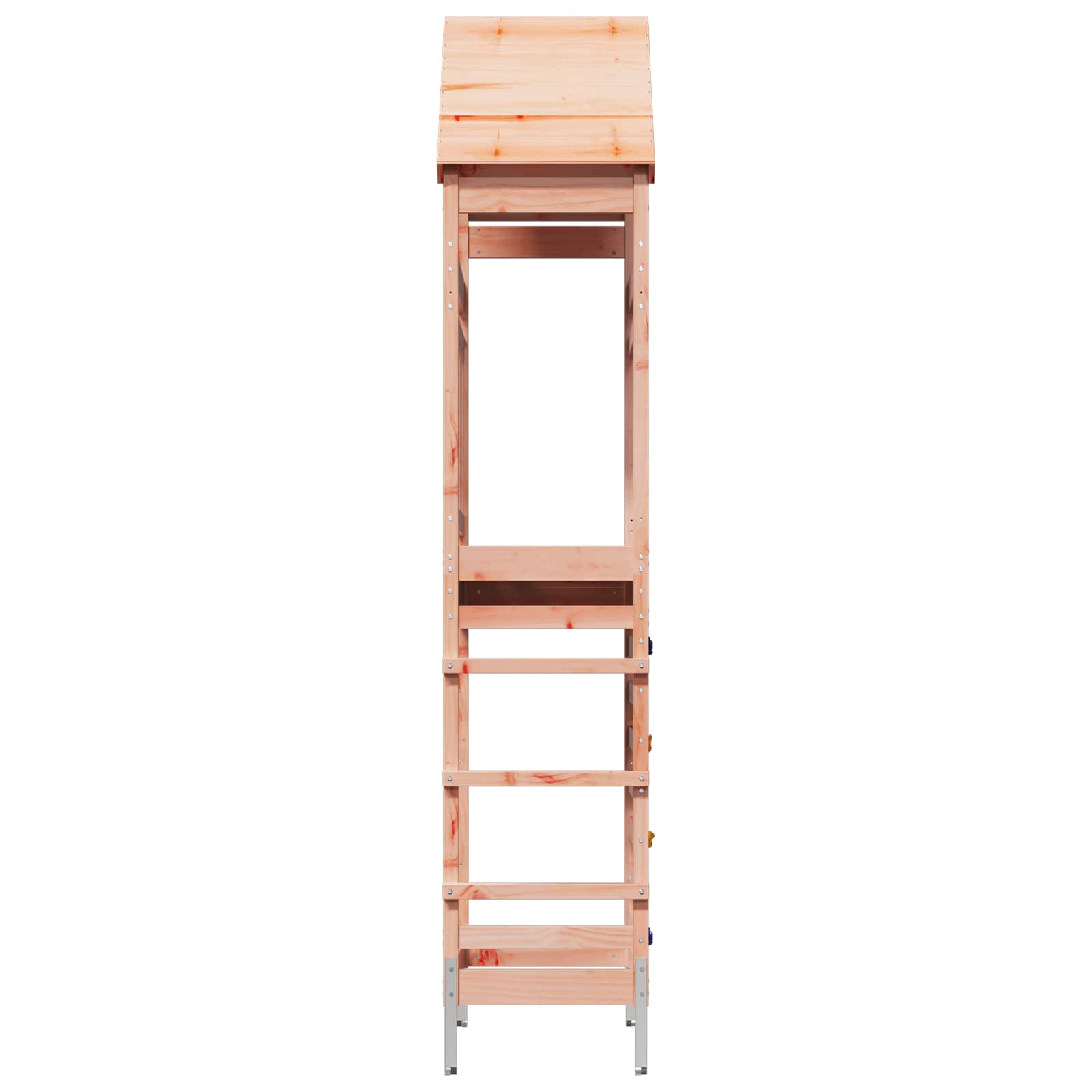 vidaXL Outdoor Play Tower Natural 53 x 85 x 264 cm Solid Douglas Wood - Brown