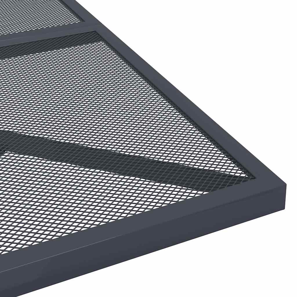 vidaXL Garden Table Anthracite 80x80x72.5 cm Steel Mesh