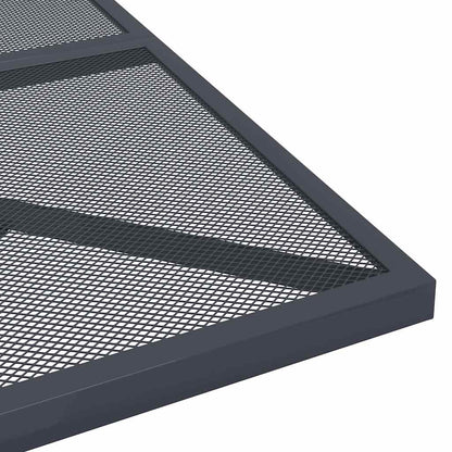 vidaXL Garden Table Anthracite 80x80x72.5 cm Steel Mesh