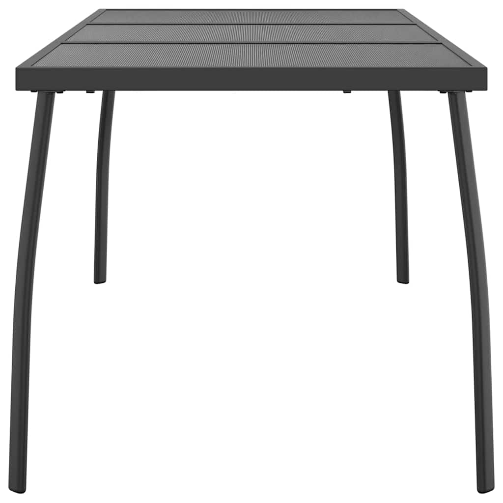 vidaXL Garden Table Anthracite 165x80x72 cm Steel Mesh