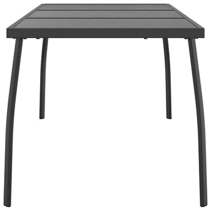 vidaXL Garden Table Anthracite 165x80x72 cm Steel Mesh