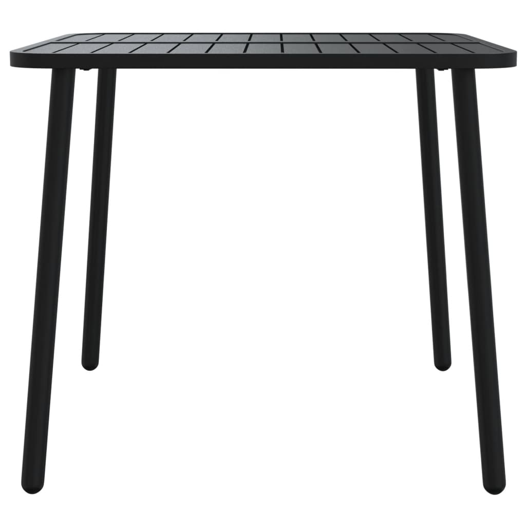 vidaXL Garden Table Anthracite 80x80x71 cm Steel