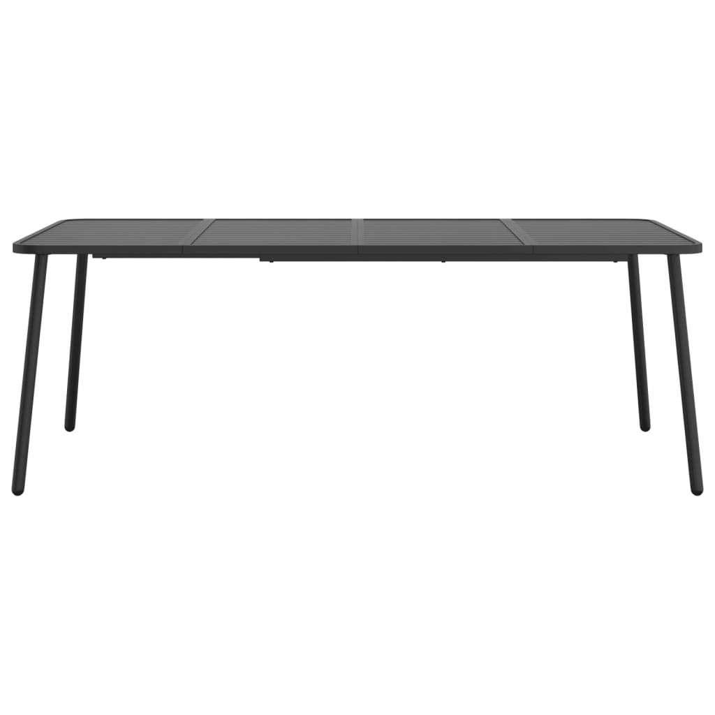 vidaXL Garden Table Anthracite 200x100x71 cm Steel