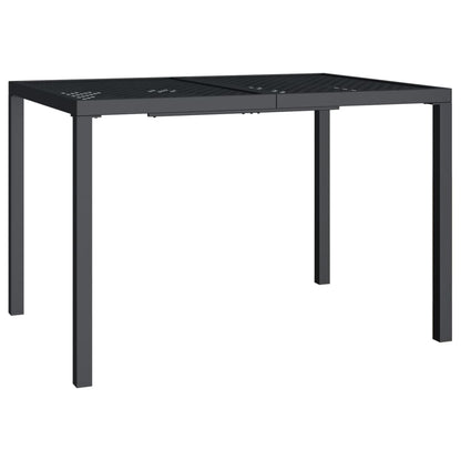 vidaXL Garden Table Anthracite 110x80x72 cm Steel