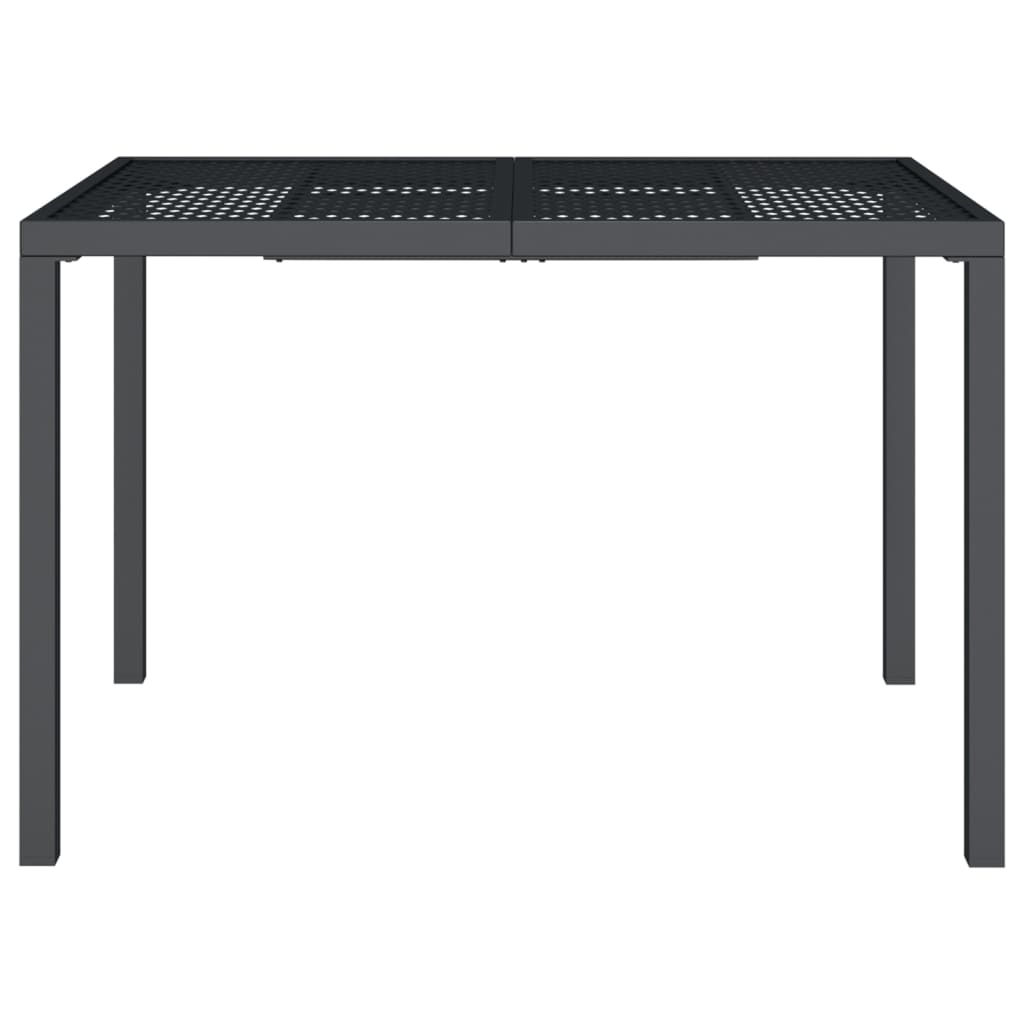 vidaXL Garden Table Anthracite 110x80x72 cm Steel